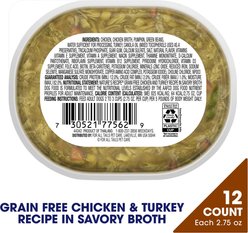 Nature's Recipe Grain-Free Chicken & Turkey Recipe in Savory Broth Wet Dog Food, 2.75-oz tray, case of 12 slide 2 of 9