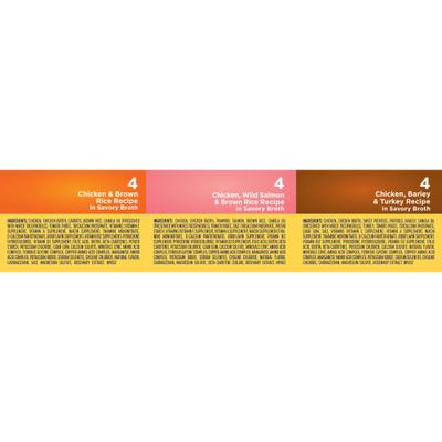 Show full view: Nature's Recipe Chicken, Salmon & Turkey Recipes Variety Pack Wet Dog Food, 2.75-oz can, 24 count slide 10 of 12