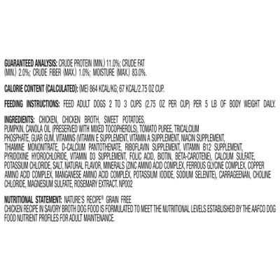 Show full view: Nature's Recipe Grain-Free Chicken Recipe in Savory Broth Wet Dog Food, 2.75-oz, case of 12 slide 10 of 13