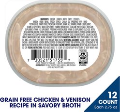 Nature's Recipe Grain-Free Chicken & Venison Recipe in Savory Broth Wet Dog Food, 2.75-oz, case of 12 slide 2 of 9