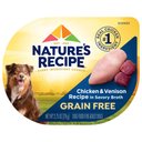 Nature's Recipe Grain-Free Chicken & Venison Recipe in Savory Broth Wet Dog Food, 2.75-oz, case of 12