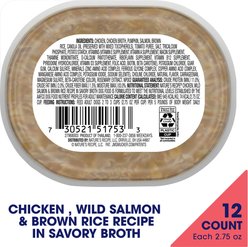 Nature's Recipe Chicken, Wild Salmon & Brown Rice Recipe in Savory Broth Wet Dog Food, 2.75-oz, case of 12 slide 2 of 9