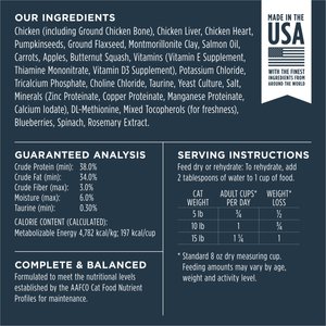 Instinct Freeze-Dried Raw Meals Grain-Free Cage-Free Chicken Recipe Cat Food, 25-oz bag