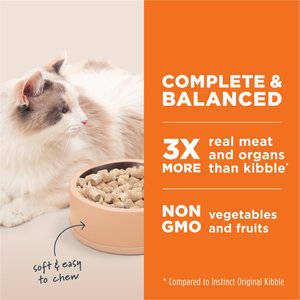 Instinct Freeze-Dried Raw Meals Grain-Free Cage-Free Chicken Recipe Cat Food, 25-oz bag