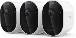 Arlo Pro Outdoor Security 2K HDR App-Compatible Battery-Powered 6th Gen Pet Camera, White, 3 count