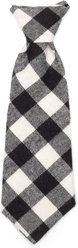 The Worthy Dog Black/Off White Buffalo Dog Neck Tie, Black, White, Large