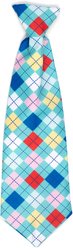The Worthy Dog Haberdashery Dog Neck Tie, Turquoise, Large