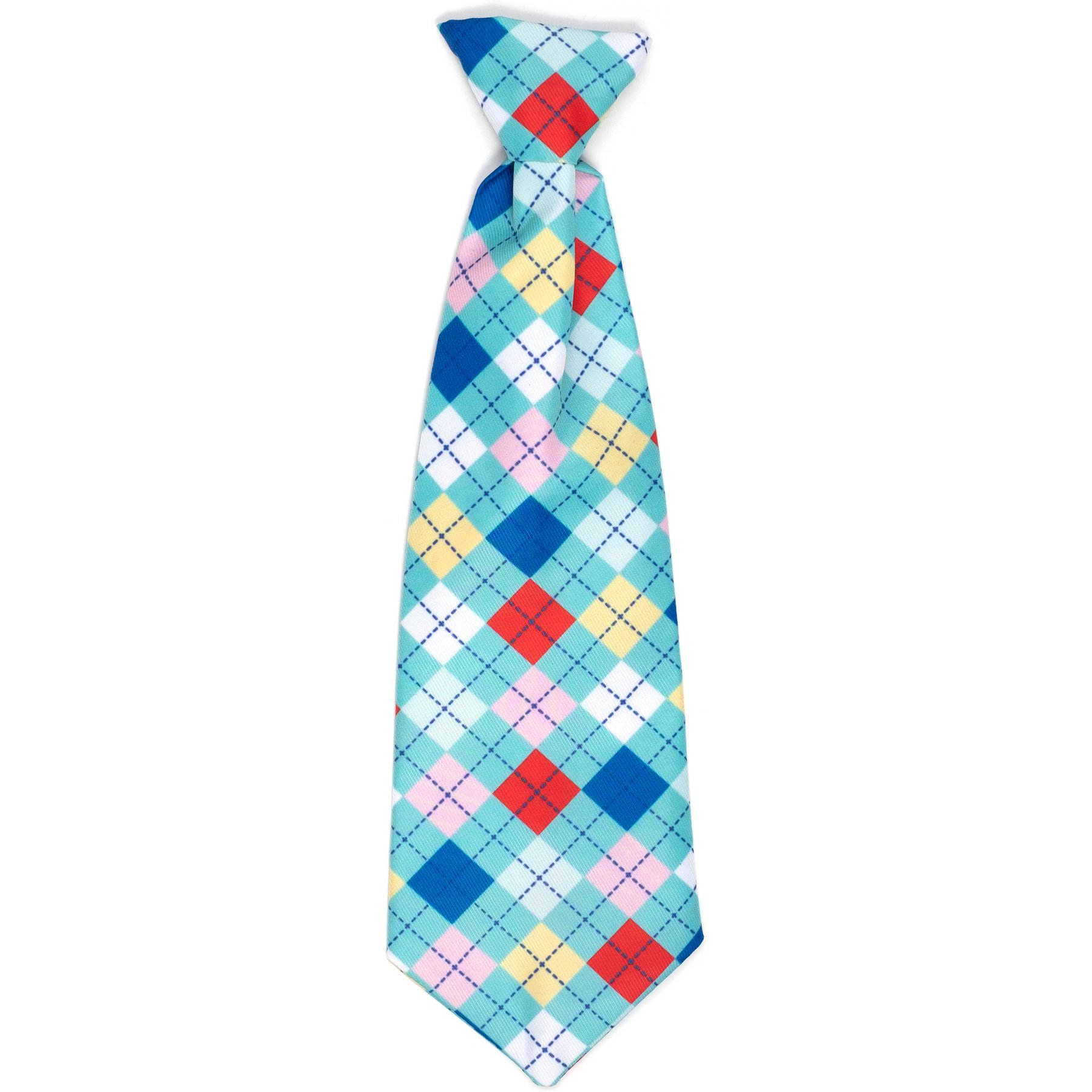The Worthy Dog Haberdashery Dog Neck Tie, Turquoise, Large