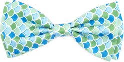 The Worthy Dog Mermaid Dog Bow Tie, Blue, Large