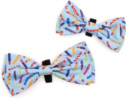 The Worthy Dog It's My Birthday Dog Bow Tie, Blue, Large slide 2 of 3