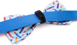 The Worthy Dog It's My Birthday Dog Bow Tie, Blue, Small slide 2 of 3