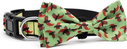 The Worthy Dog Chili Pepper Dog Bow Tie, Lime, Large slide 2 of 5