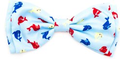 The Worthy Dog Narwhals Dog Bow Tie, Blue, Large