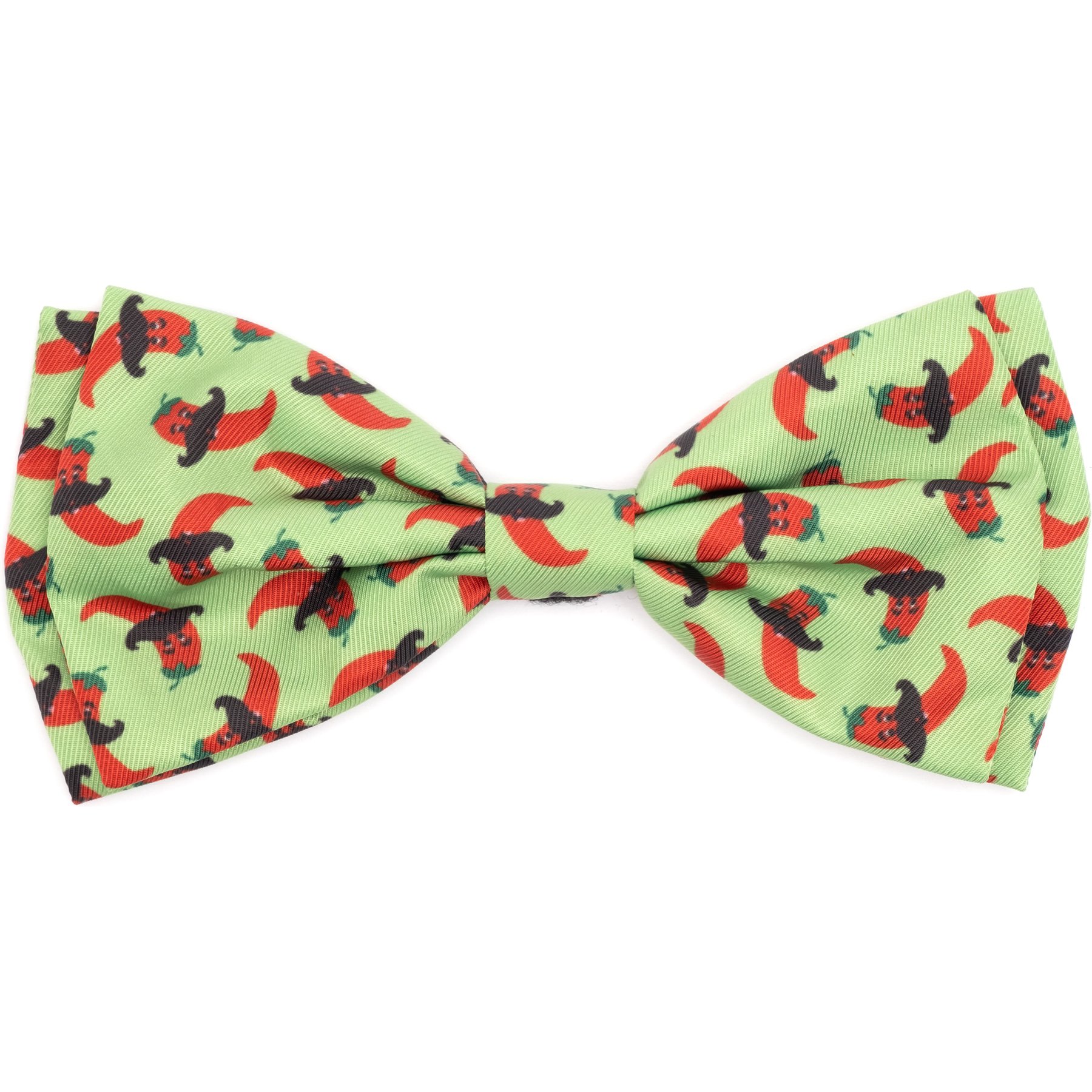 The Worthy Dog Chili Pepper Dog Bow Tie, Lime, Large