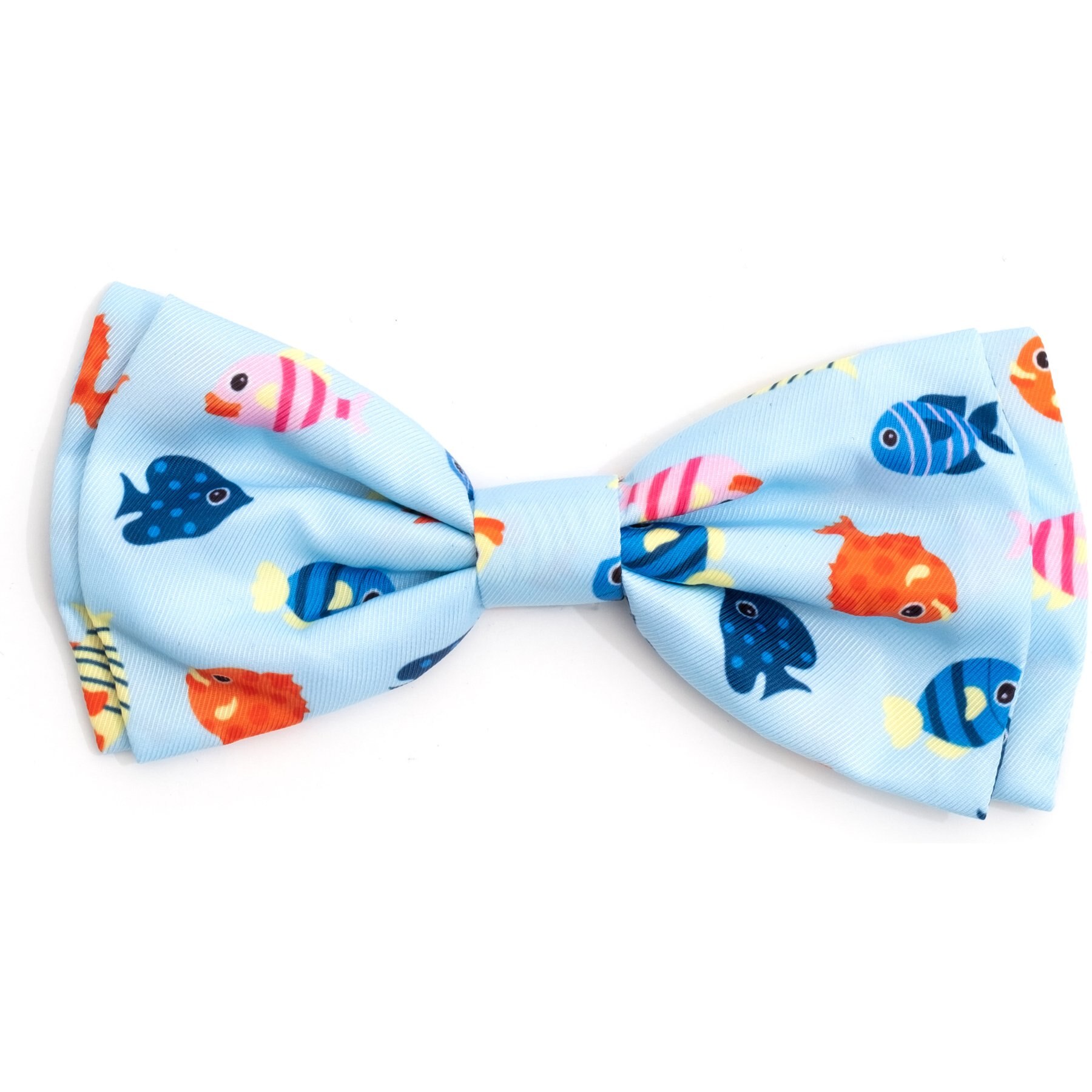 The Worthy Dog Fishy II Dog Bow Tie, Blue, Small