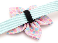 The Worthy Dog Mermaid Flower Dog Collar Accessory, Pink, Large slide 2 of 3