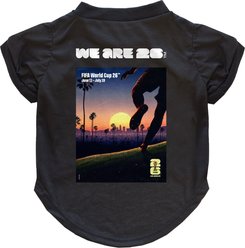 Littlearth FIFA World Cup 2026 Host City Poster Dog T-Shirt, Small, Los Angeles