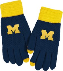 Littlearth Waffle Knit Gloves, Michigan Wolverines