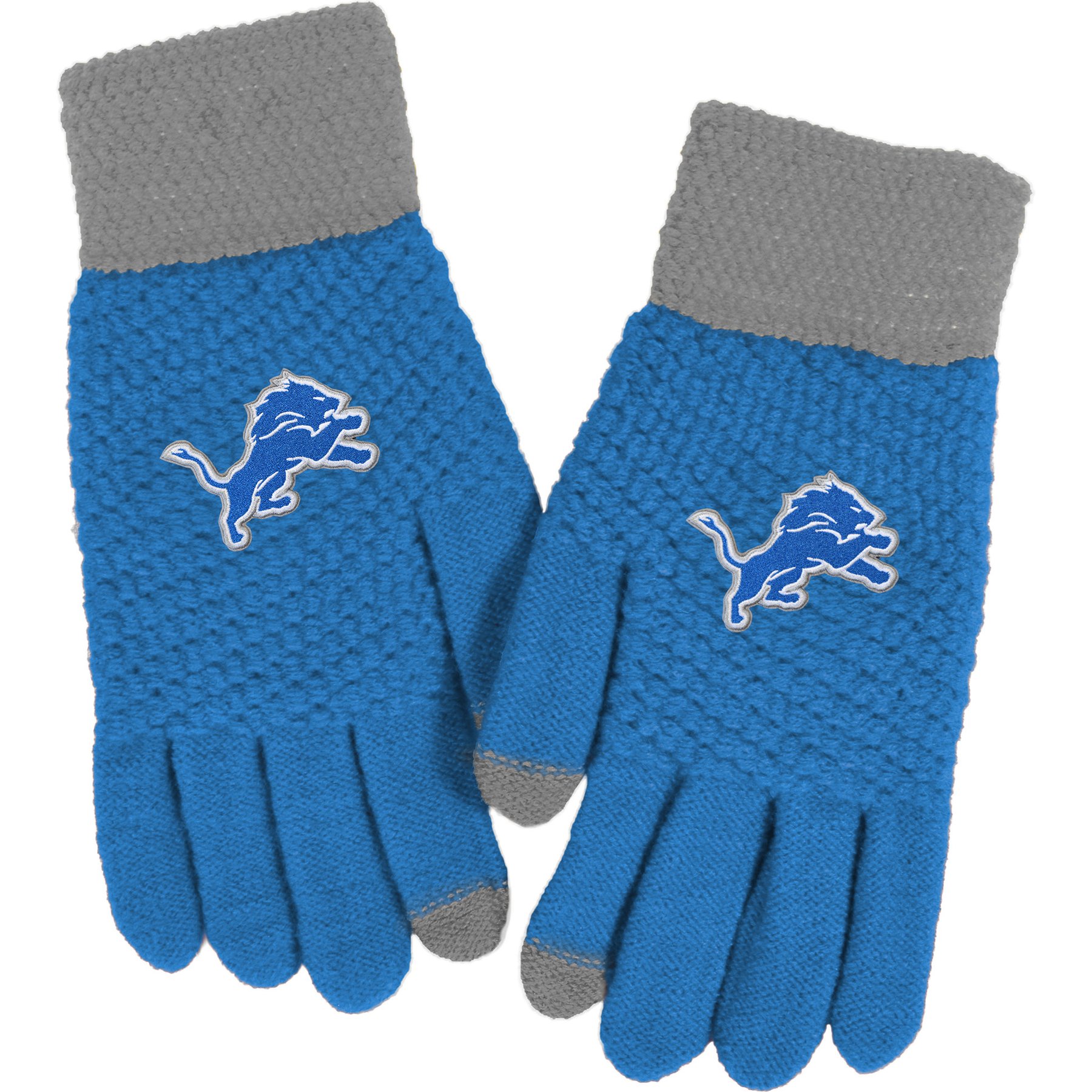 Littlearth Waffle Knit Gloves, Detroit Lions