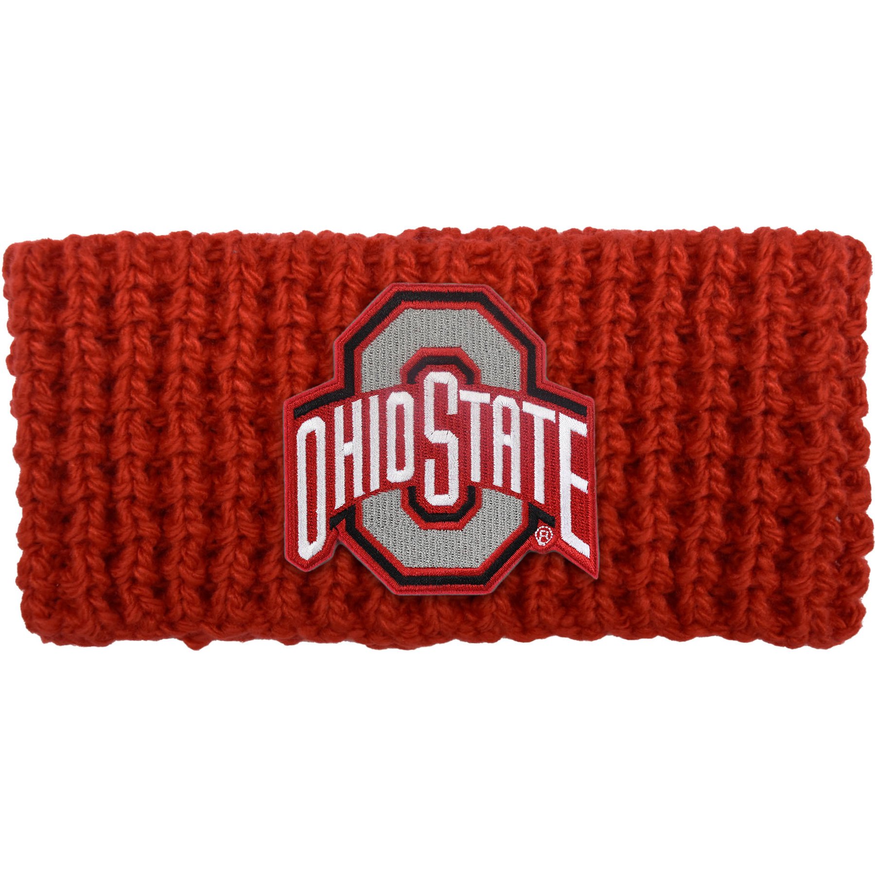 Littlearth Chunky Knit Ear‑Warmer Headband, Ohio State Buckeyes