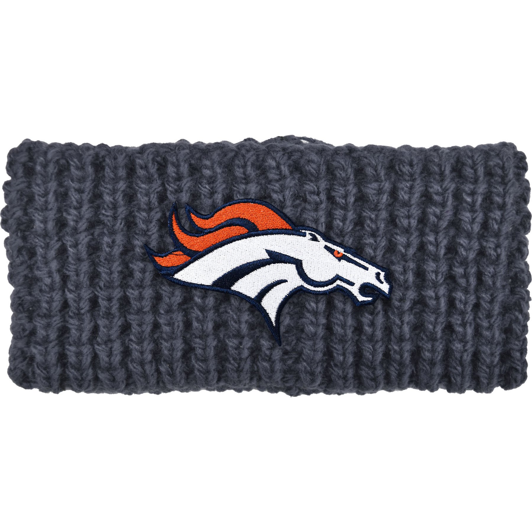Littlearth Chunky Knit Ear‑Warmer Headband, Denver Broncos