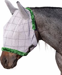 Farnam SuperMask II Horse Fly Mask with Covered Ears, White, X-Large