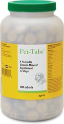 Pet-Tabs Vitamin-Mineral Dog Supplement, 500 count