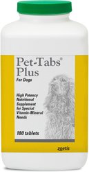 Pet-Tabs Plus Vitamin-Mineral Dog Supplement, 180 count