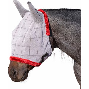 Farnam SuperMask II Horse Fly Mask with Covered Ears, White, Horse