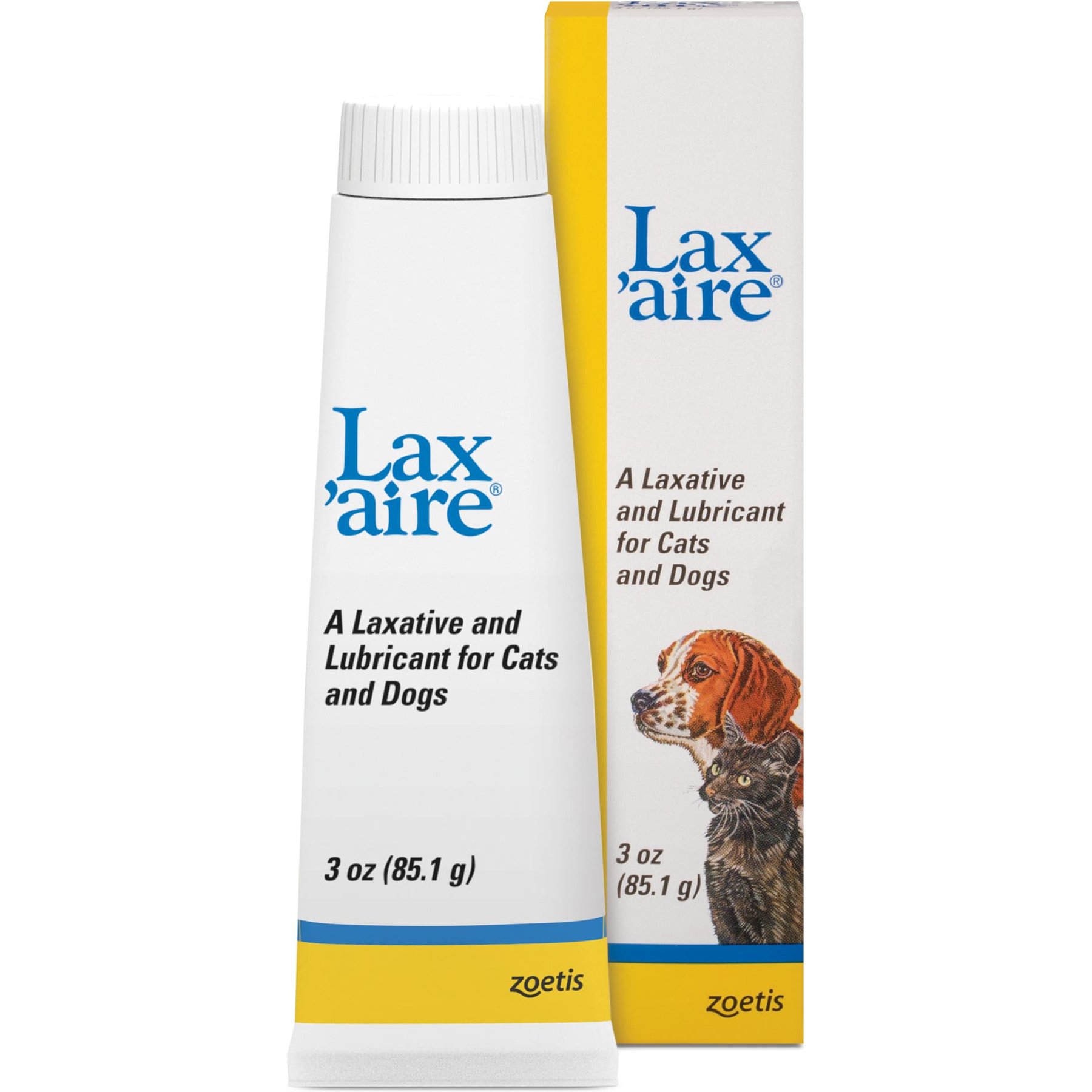 Lax-Aire Medication for Digestive Issues for Cats & Dogs, 3-oz tube