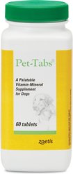 Pet-Tabs Vitamin-Mineral Dog Supplement, 60 count slide 1 of 7