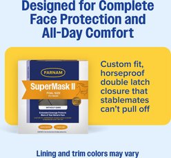 Farnam SuperMask II Horse Fly Mask Classic Collection, Color Varies, Foal slide 2 of 9