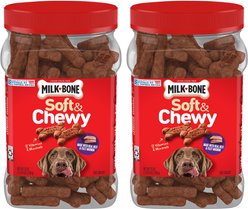 Milk-Bone Soft & Chewy Real Beef & Filet Mignon Dog Treats, 50-oz bundle