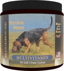 Prestige Breed Bloodhound Multivitamins Digestive Health Bacon Flavored Supplement for Dogs, 90 count slide 1 of 6