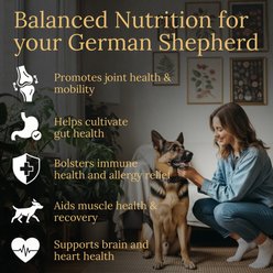 Prestige Breed German Shepherd Multivitamins Digestive Health Bacon Flavored Supplement for Dogs, 90 count slide 2 of 6