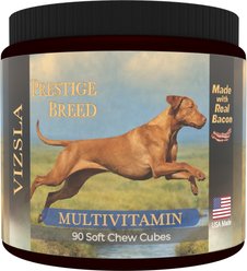Prestige Breed Vizsla Multivitamins Digestive Health Bacon Flavored Supplement for Dogs, 90 count