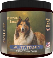 Prestige Breed Collie Multivitamins Digestive Health Bacon Flavored Supplement for Dogs, 90 count
