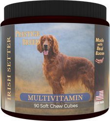 Prestige Breed Irish Setter Multivitamins Digestive Health Bacon Flavored Supplement for Dogs, 90 count