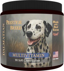 Prestige Breed Dalmatian Multivitamins Digestive Health Bacon Flavored Supplement for Dogs, 90 count
