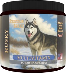 Prestige Breed Husky Multivitamins Digestive Health Bacon Flavored Supplement for Dogs, 90 count
