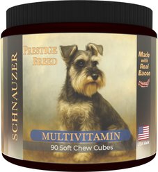 Prestige Breed Schnauzer Multivitamins Digestive Health Bacon Flavored Supplement for Dogs, 90 count slide 1 of 6