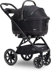 Tavo Pets Maeve iso6X Wind Dog & Cat Car Seat + Roscoe Trek Stroller, Onyx