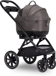Tavo Pets Maeve iso5X Wind Dog & Cat Car Seat + Roscoe Trek Stroller, Ashen