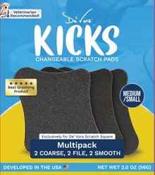 De' Vora Scratch Square Replacement Scratch Pads, Medium