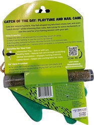 De' Vora Scratch Square Feline Flying Fish Cat Grooming Toy slide 2 of 3