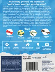 De' Vora Scratch Square Dog Grooming Toy, Large slide 2 of 8