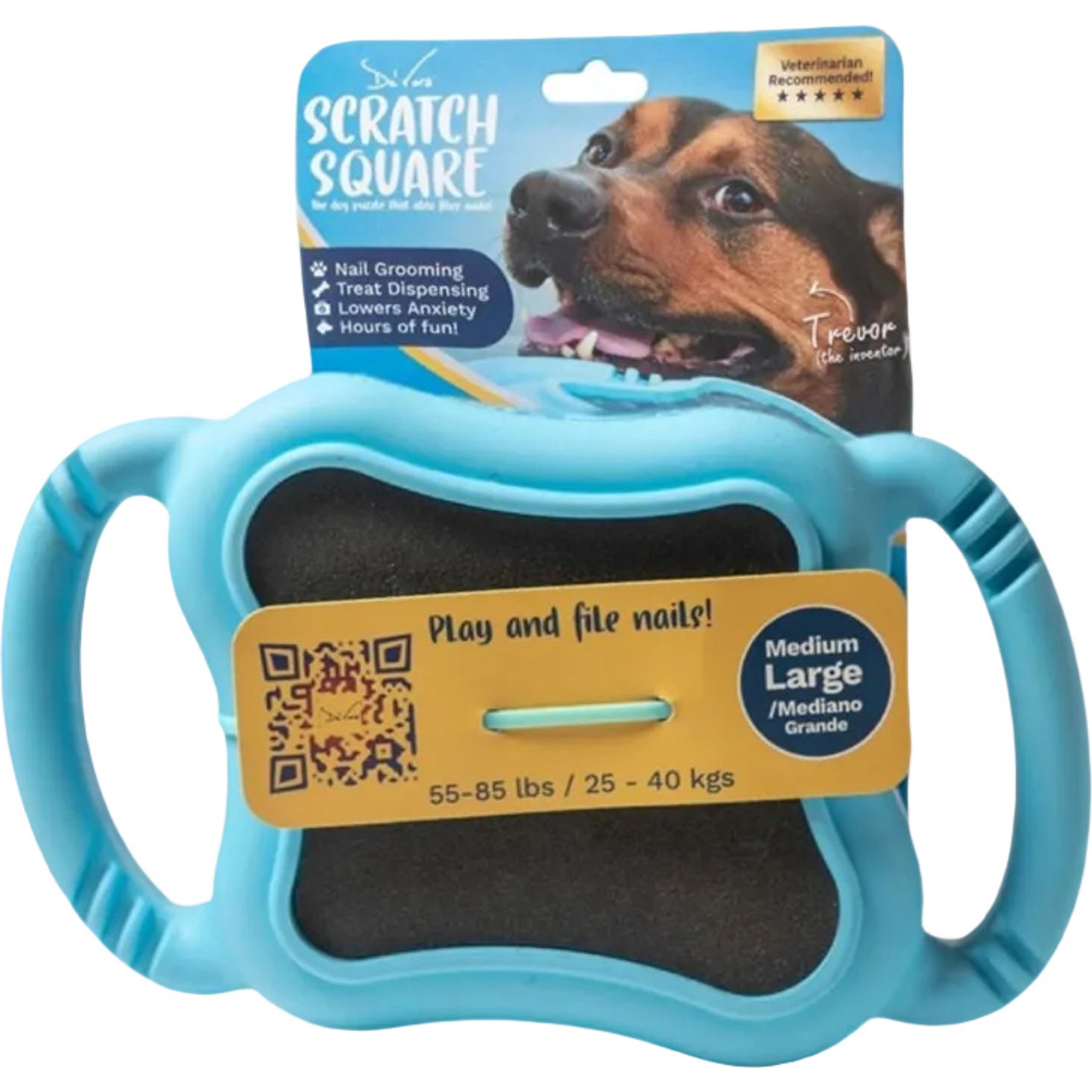 De' Vora Scratch Square Dog Grooming Toy, Large