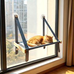 DOPZER Polyster Removable Bed Cat Window Perch with Strong Suction Cup Mount, 19.7 x 15.7 x 15.7-in slide 2 of 7