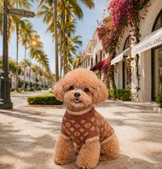 Everything Chic Chewy Pawtton Dog Sweater, Small slide 2 of 6
