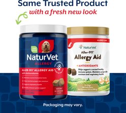 NaturVet Aller-911 Allergy Aid Bacon & Chicken Flavored Supplement for Dogs, 180 count slide 2 of 7